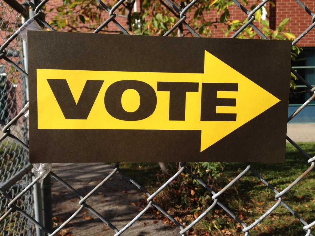 Free vote sign image